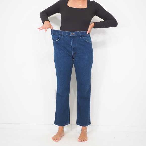 1988 Vintage Levis Blue Tab Jeans High Waisted Bootcut 36X30 Women's Size 14 - Picture 6 of 9